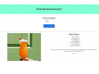 Drink Recipe Generator logo